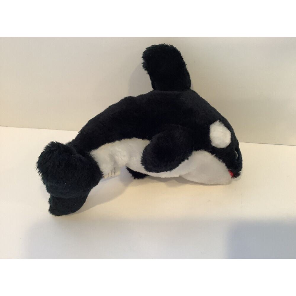 Charles Products Orca Killer Whale Plush Stuffed Animal Soft Toy Blue Eyes